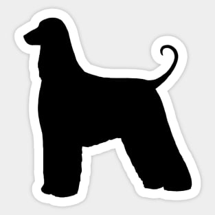 Afghan Hound Dog Breed Silhouette Sticker